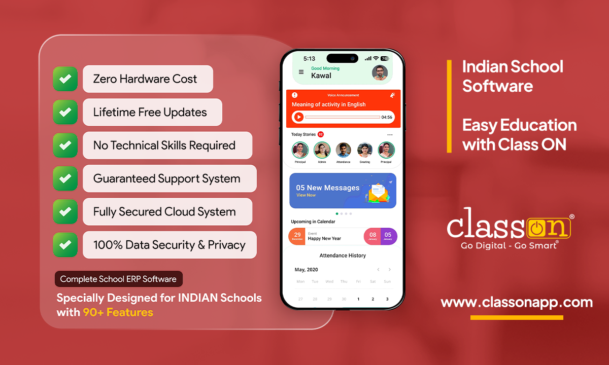 School Software Easy Education with Class ON